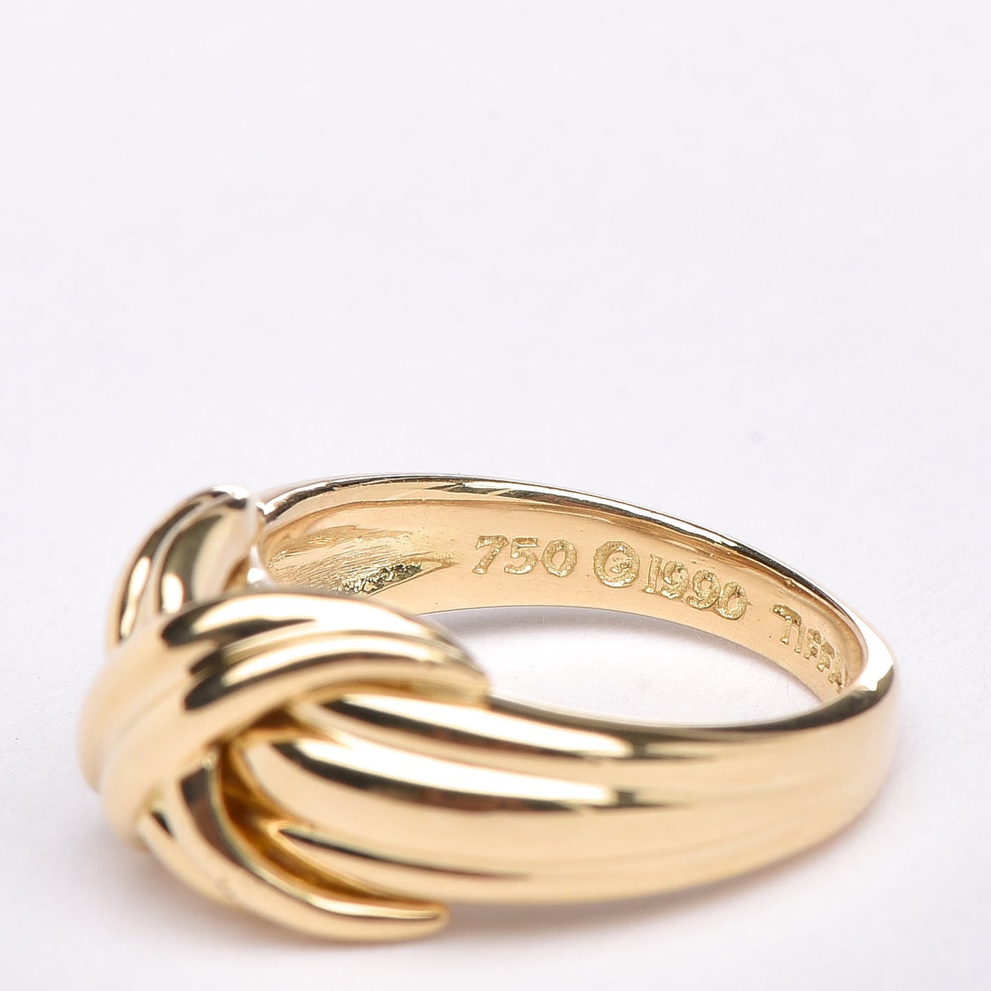 18K Yellow Gold Signature X Ring 48 4.5