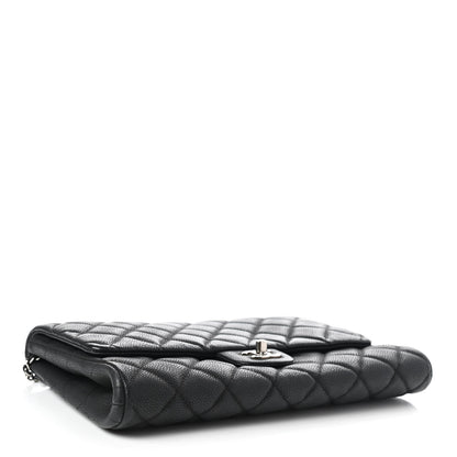 Chanel Caviar Quilted Clutch With Chain Flap Black 5 of 20