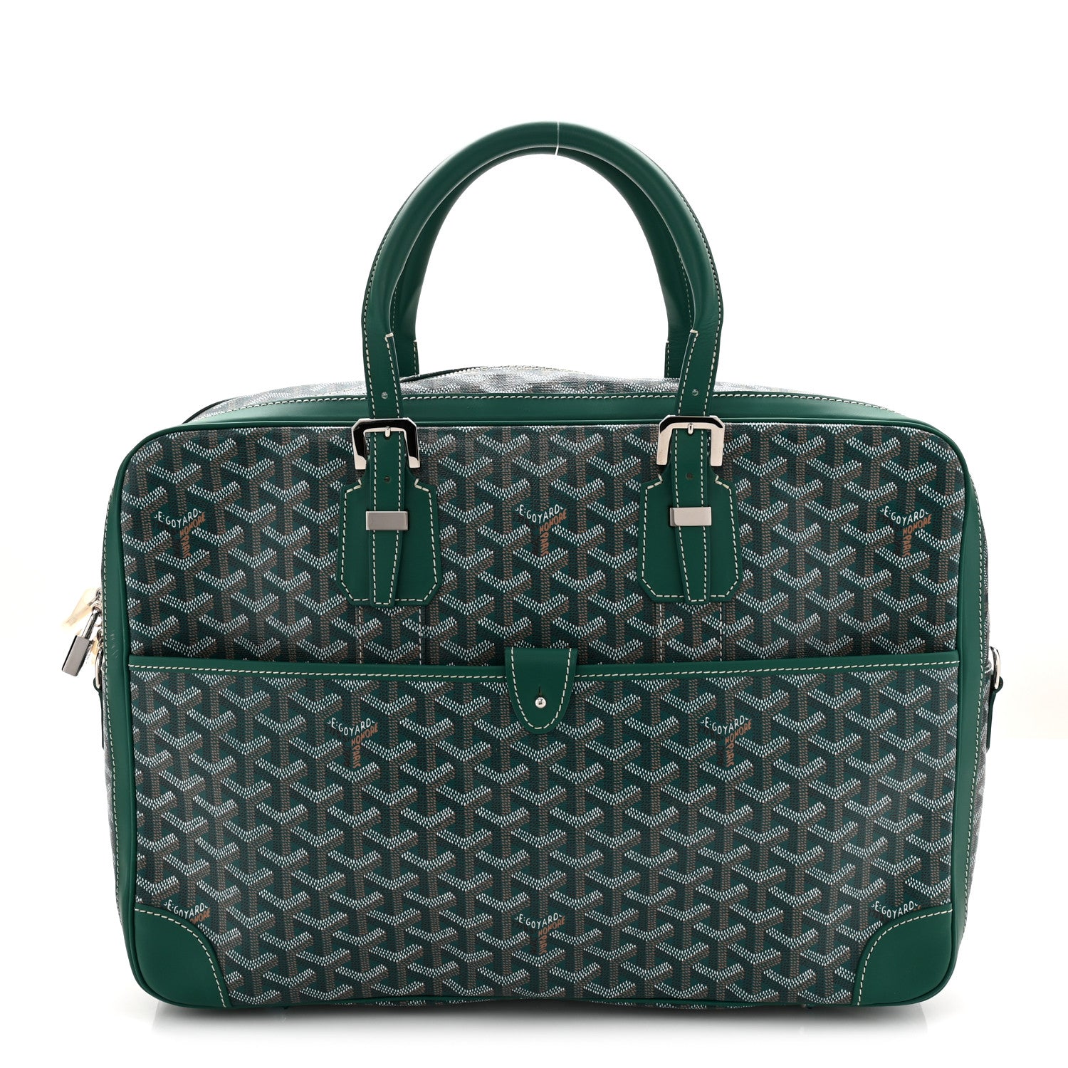 Goyard Goyardine Ambassade MM Briefcase Green 1 of 17