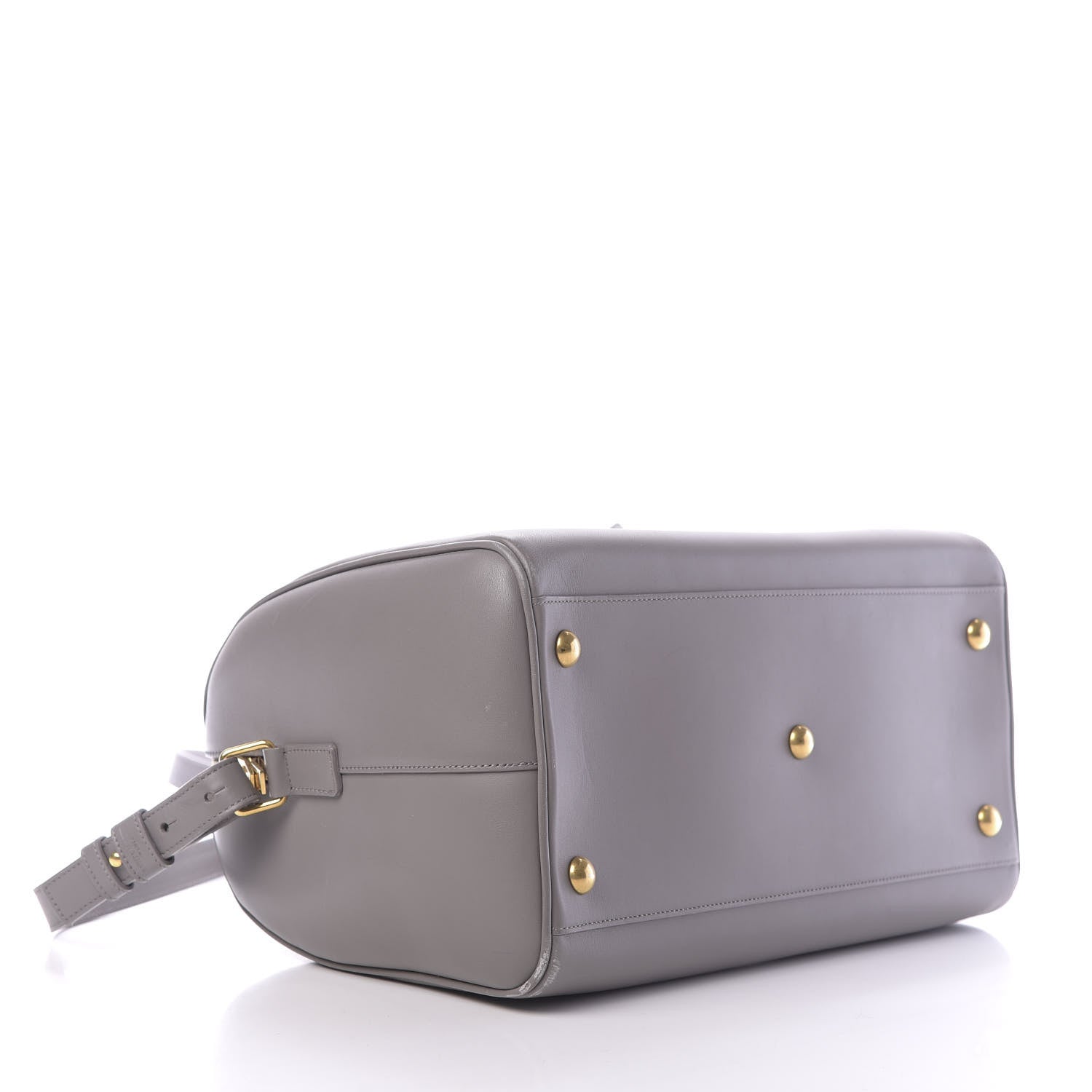 Saint Laurent Calfskin Classic Duffle 6 Fog 4 of 14
