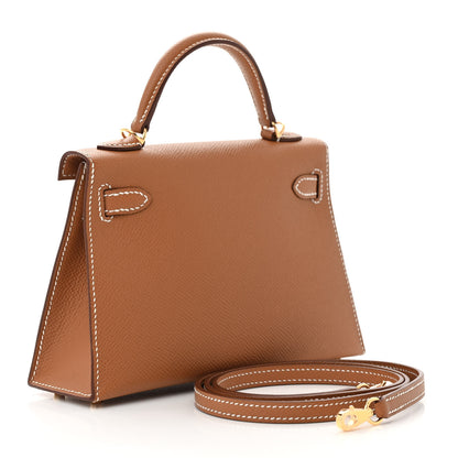 Hermes Epsom Mini Kelly Sellier 20 Gold 3 of 11