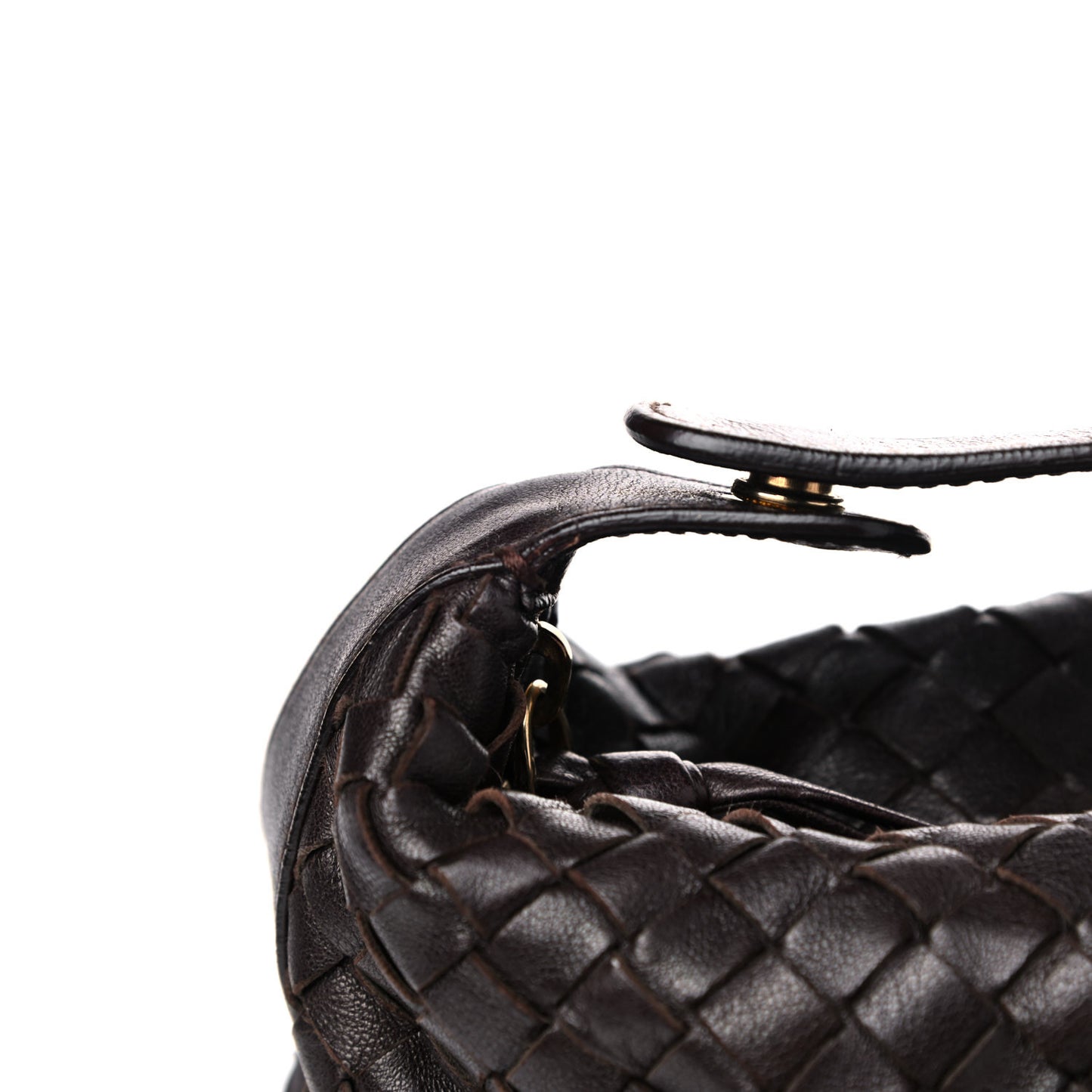 Nappa Intrecciato Large Cosmetic Case Ebano