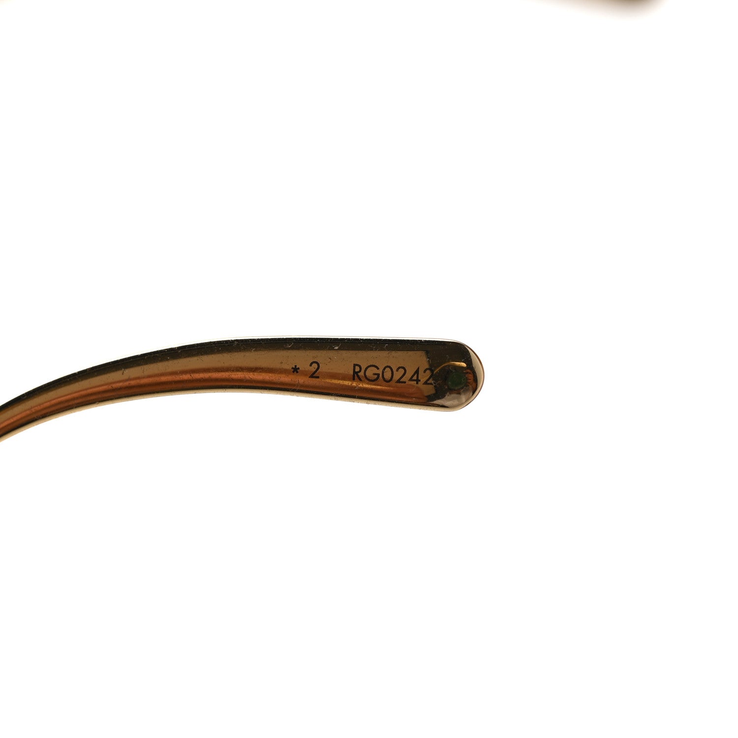 Louis Vuitton Metal LV Charm Cat Eye Sunglasses Z1720U Gold 7 of 8