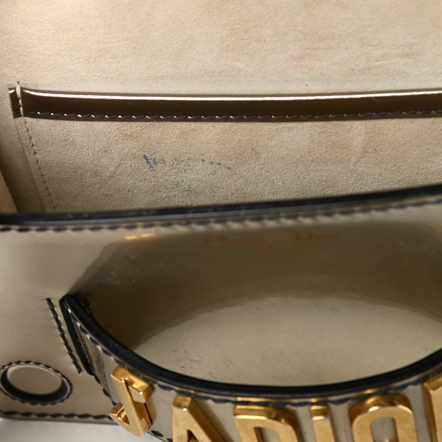 Christian Dior Metallic Calfskin J'Adior Chain Flap Bag Bronze 10 of 15