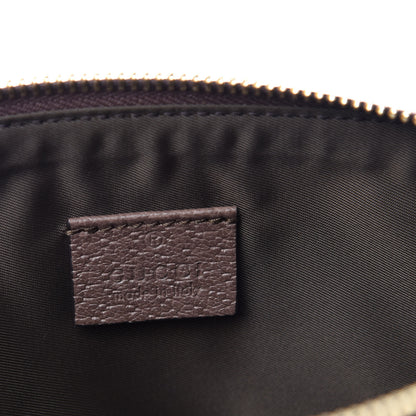 Gucci GG Supreme Monogram Textured Calfskin Web Large Ophidia Cosmetic Case Beige Ebony New Acero 6 of 7