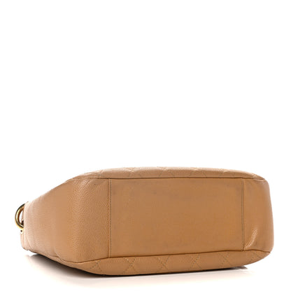 Chanel Caviar Quilted Timeless CC Shoulder Bag Beige 3 of 22