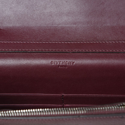 Givenchy Metallic Sugar Goatskin Pandora Chain Wallet Bordeaux 6 of 15