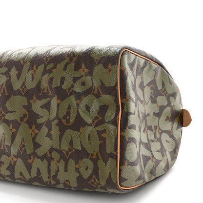 Louis Vuitton Monogram Graffiti Speedy 30 Kaki 9 of 9
