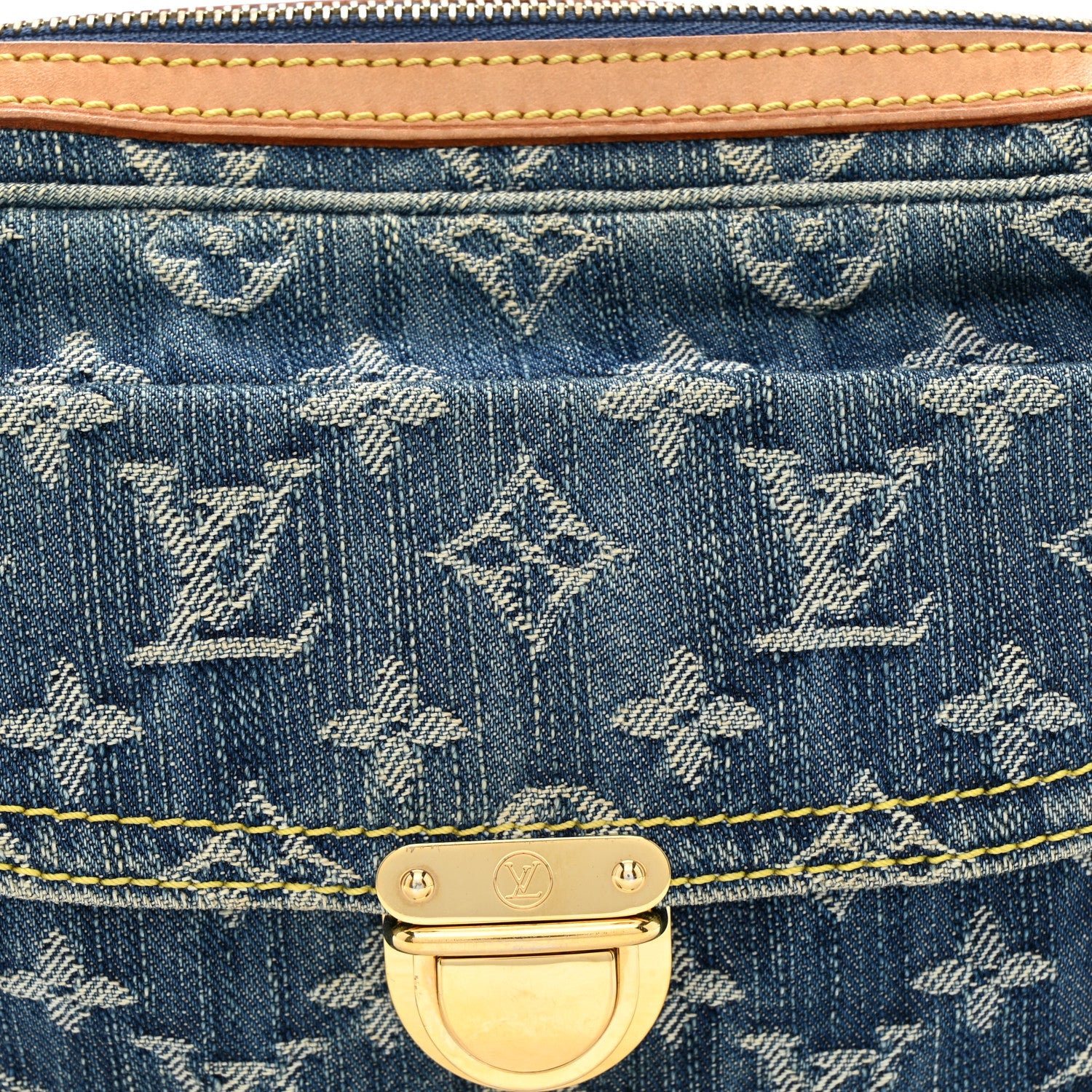 Louis Vuitton Monogram Denim Bum Bag Blue 7 of 9