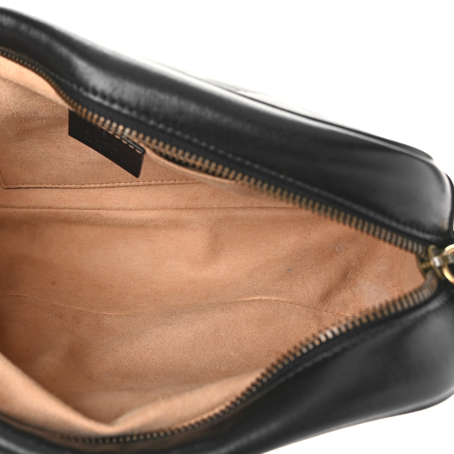 Calfskin Matelasse Small GG Marmont Chain Shoulder Bag Black