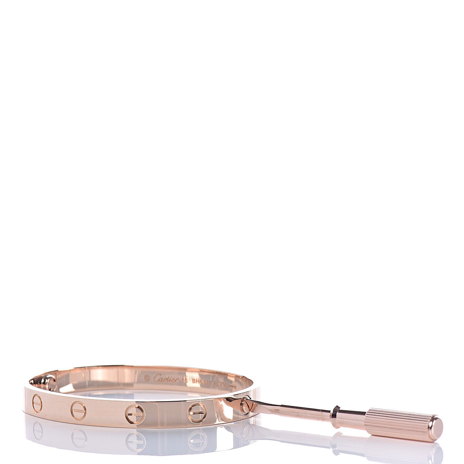 Cartier 18K Pink Gold LOVE Bracelet 16 6 of 7