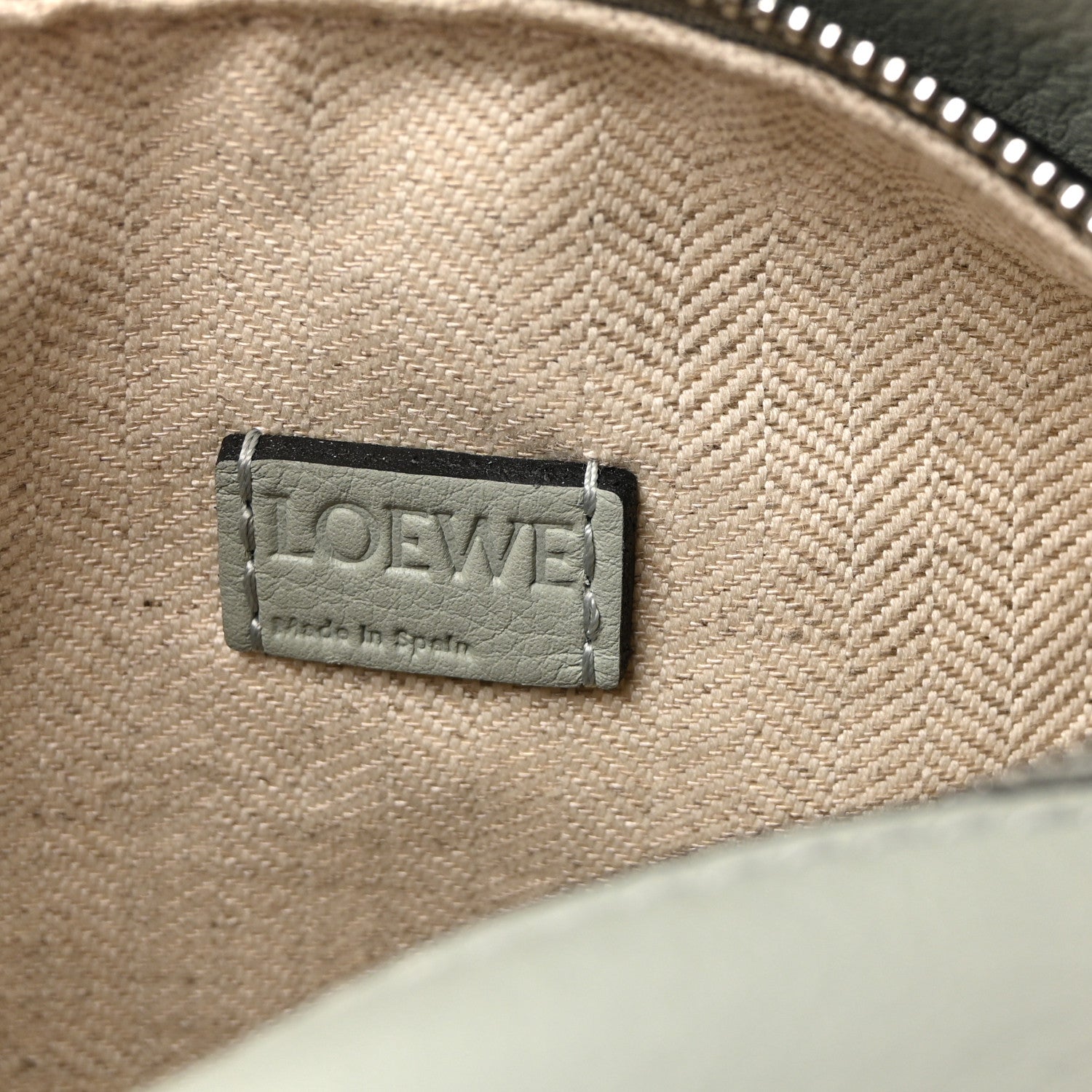 Loewe Calfskin Mini Puzzle Bag Ash Grey Light Celadon 1811251