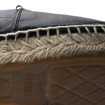 Chanel Lambskin CC Espadrilles 41 Black 10 of 10