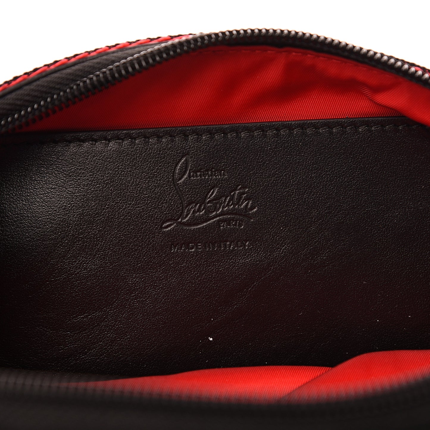 Calfskin Pyramid Embossed Parisnyc Belt Bag Black
