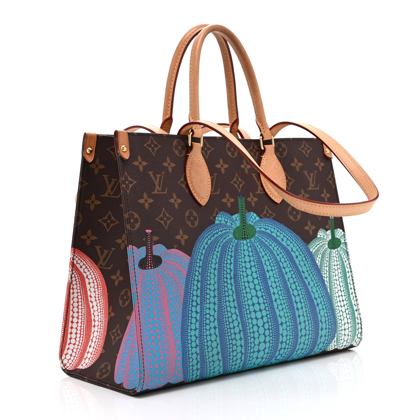 LV X YK Monogram Pumpkin Onthego MM Multicolor