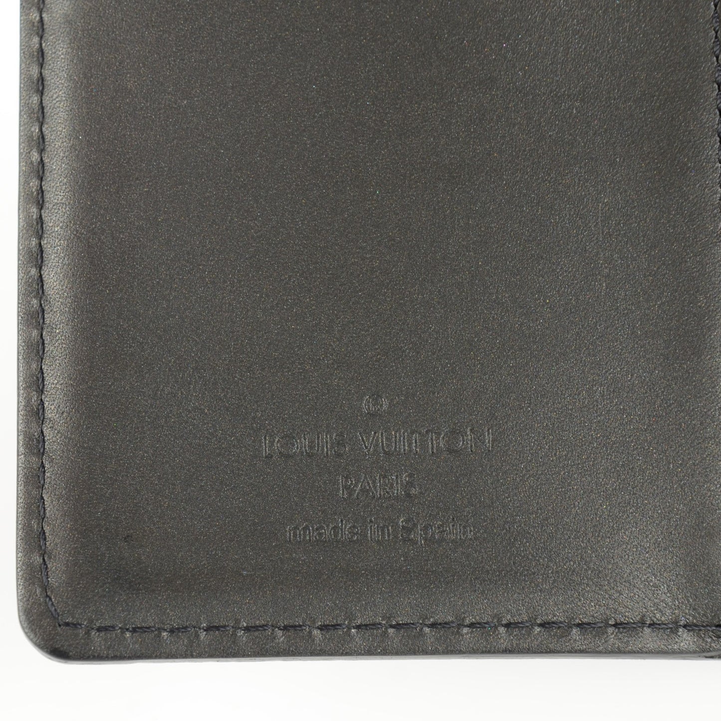 Monogram Mat Small Ring Agenda Cover Black