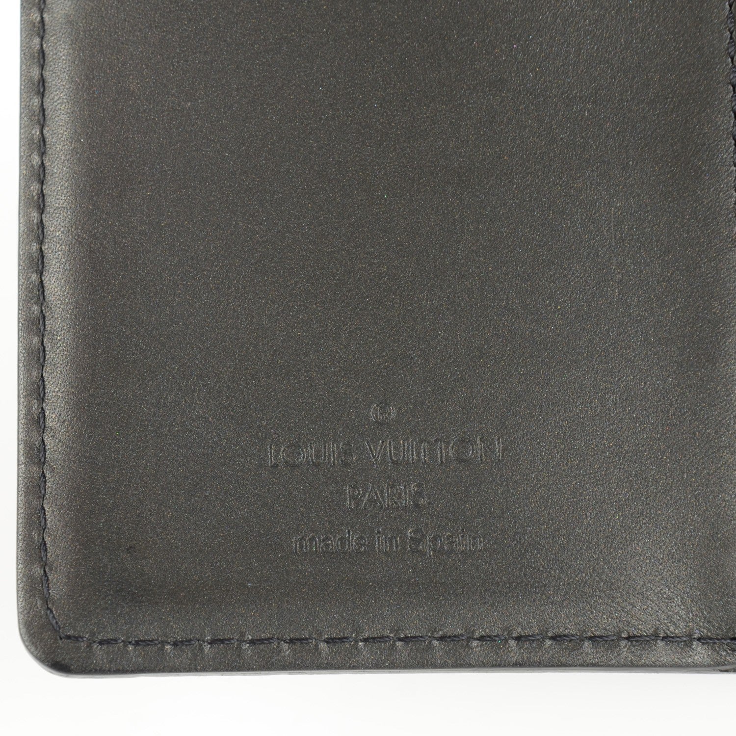 Louis Vuitton Monogram Mat Small Ring Agenda Cover Black 5 of 7