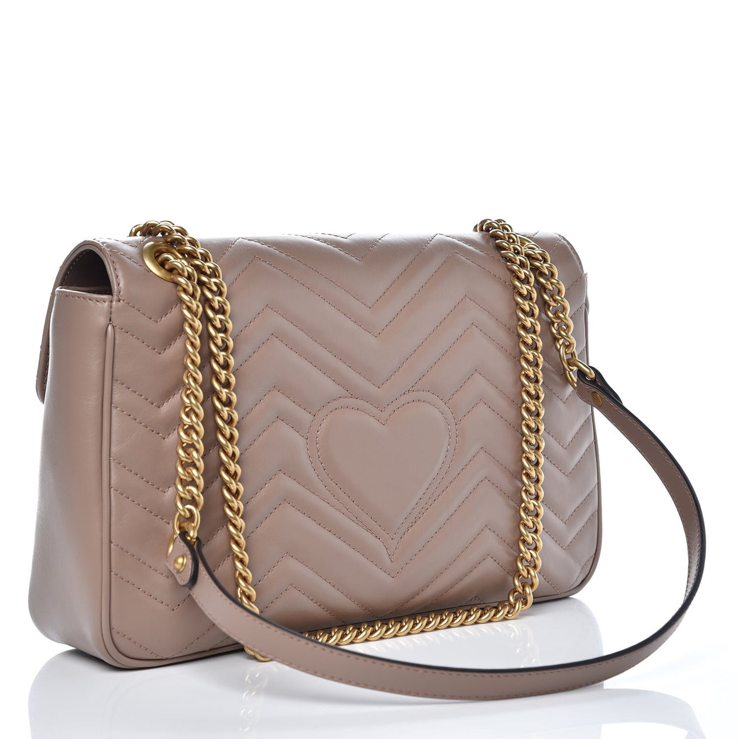 Calfskin Matelasse Medium GG Marmont Shoulder Bag Porcelain Rose