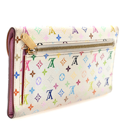 Louis Vuitton Monogram Multicolor Eugenie Wallet White Litchi 3 of 7