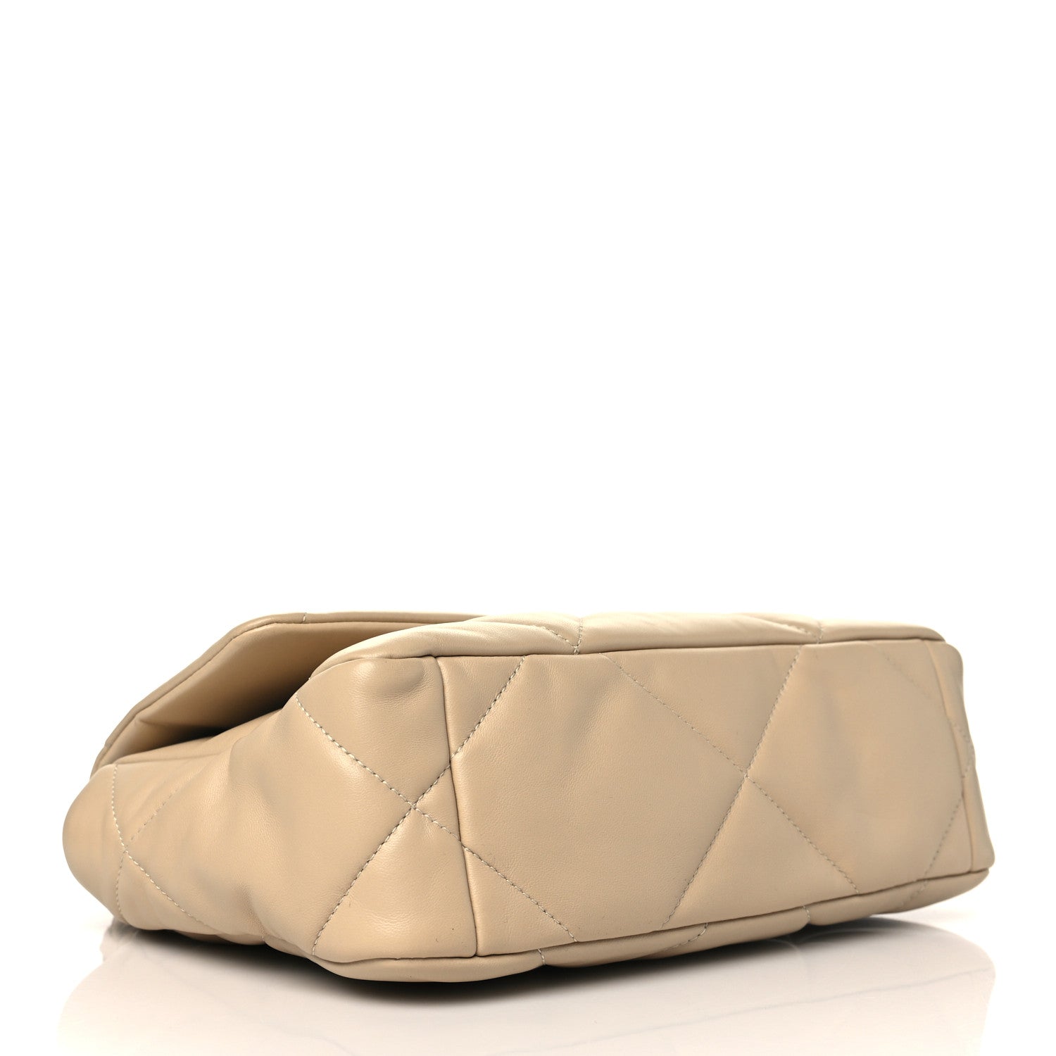 Chanel Lambskin Quilted Medium Chanel 19 Flap Light Beige 4 of 10