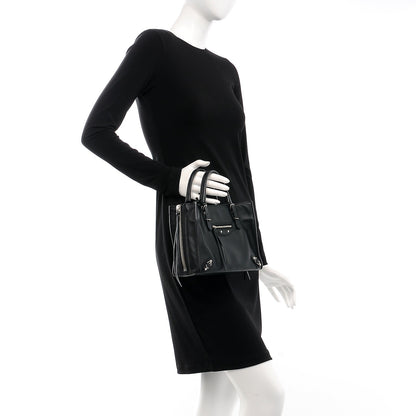 Balenciaga Grained Calfskin Papier Mini A4 Zip Around Tote Black 3 of 10