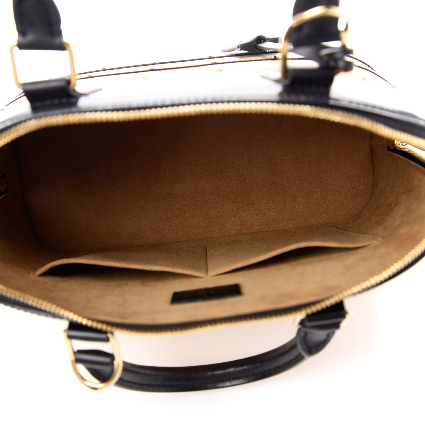 Transformed Canvas Patent Time Trunk Alma PM Beige