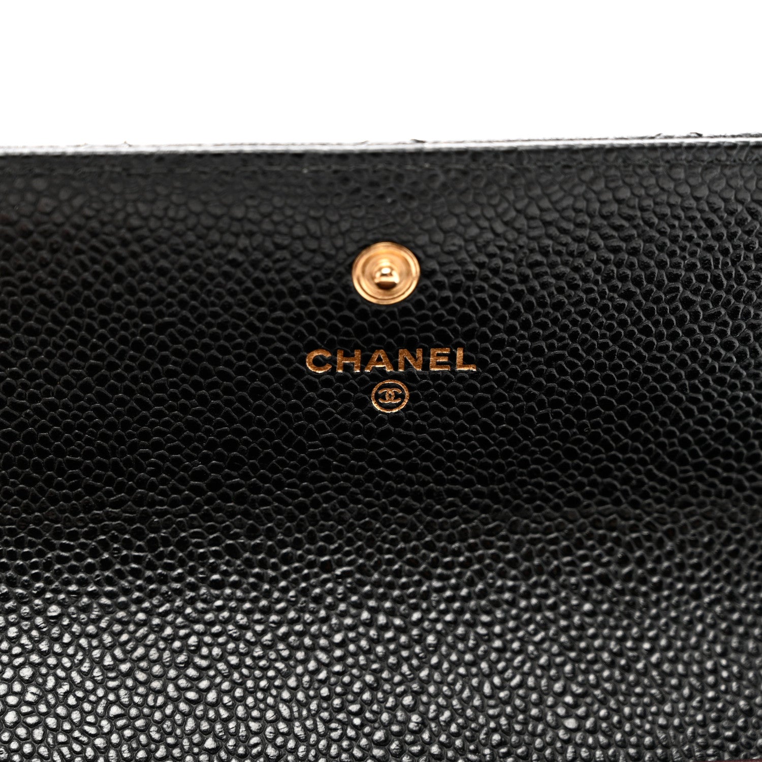 Chanel Caviar Quilted Large Gusset Flap Wallet Black 6 of 9