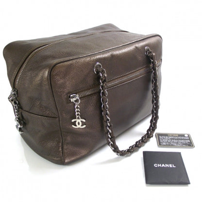 Chanel Luxe Ligne Large Bowler Bronze 3 of 14