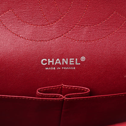 Chanel Patent Calfskin Quilted Jumbo Double Flap Red 6 of 11