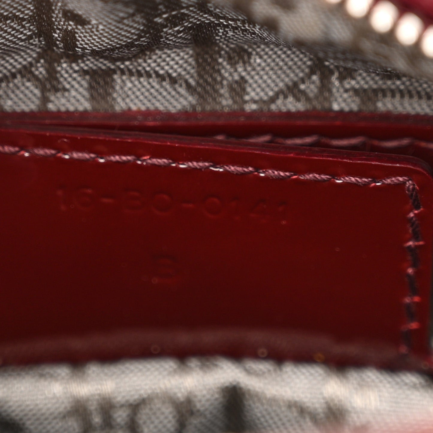 Patent Cannage Medium Lady Dior Burgundy Red