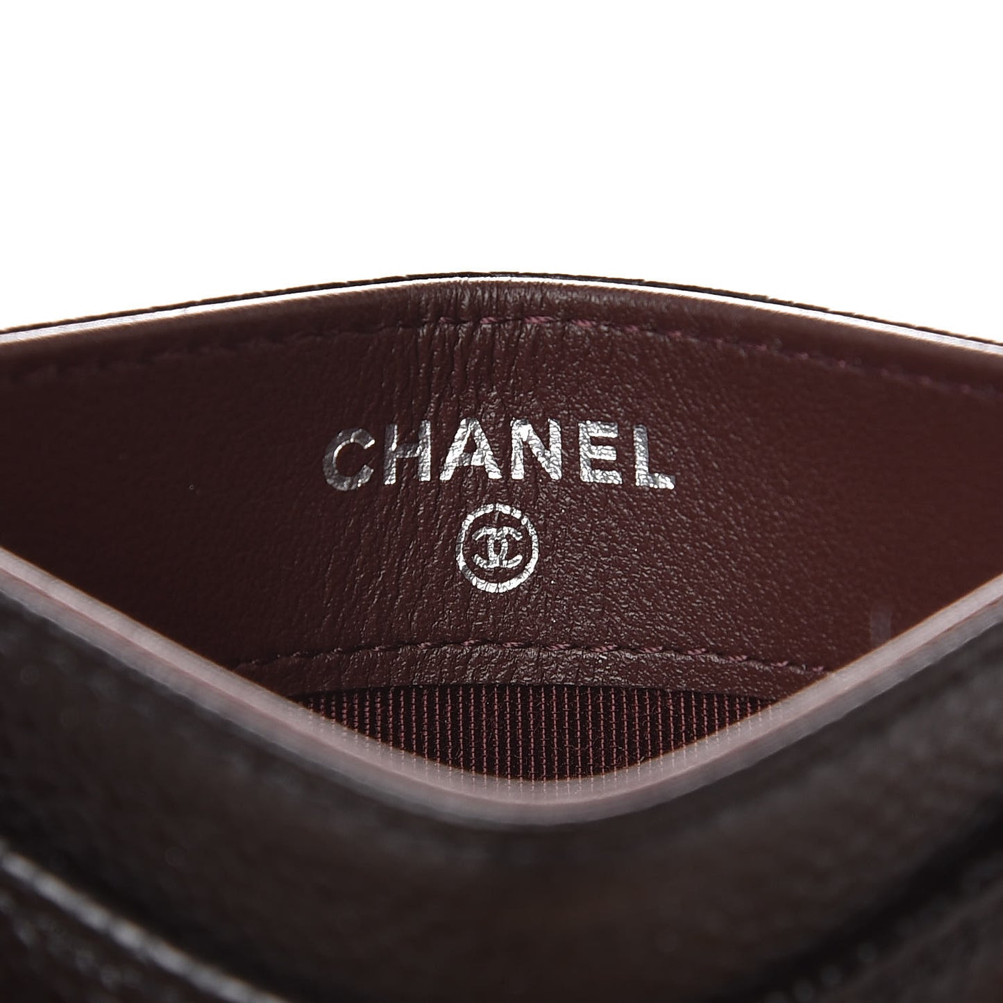Caviar Quilted Card Holder Black