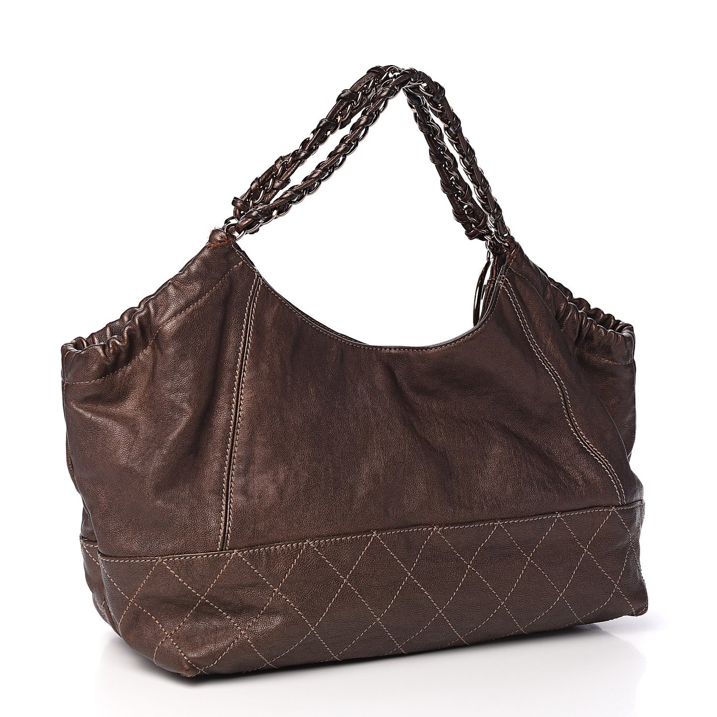 Metallic Calfskin Baby Coco Cabas Bronze