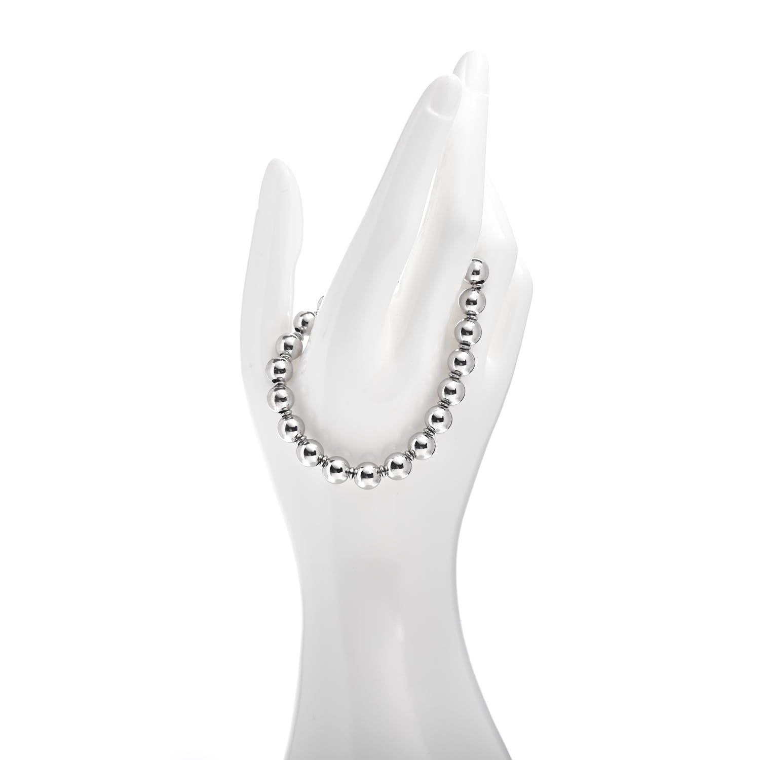 Gucci Sterling Silver Boule Bead Adjustable Bracelet 2 of 4