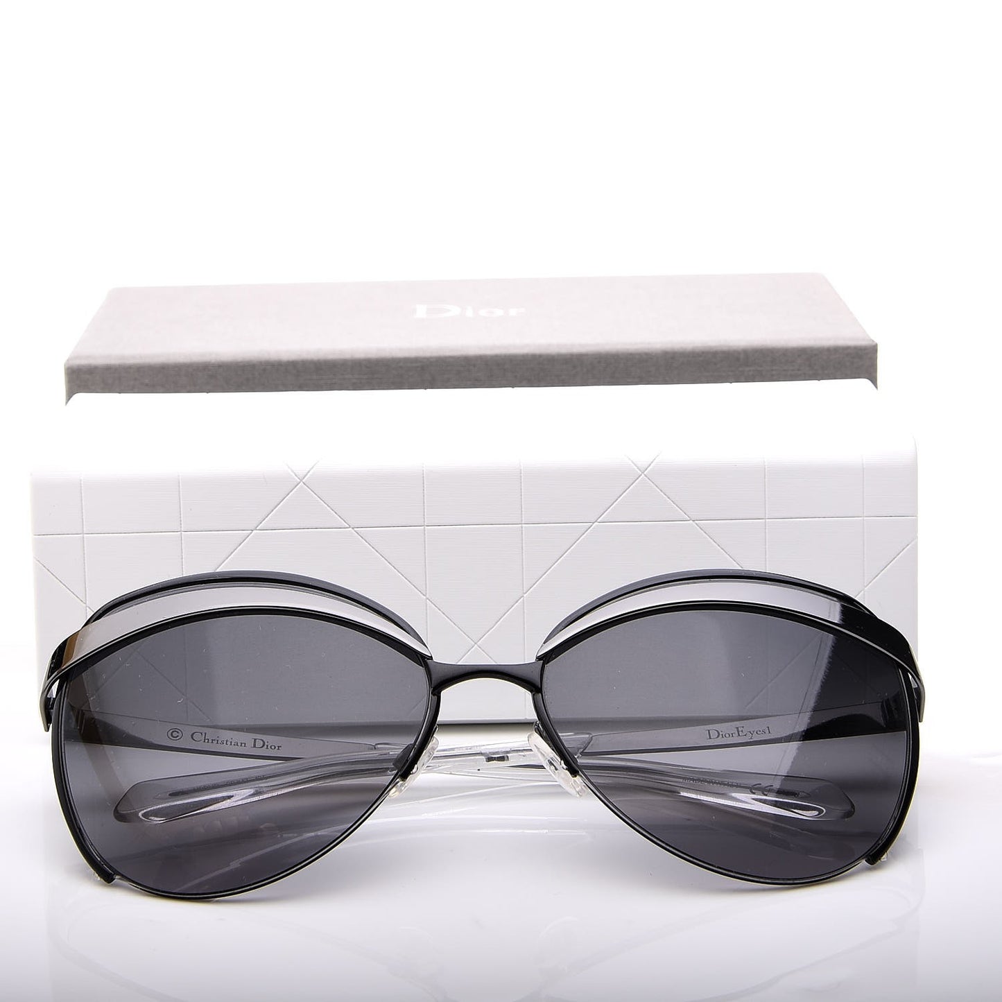 Ruthenium Dior Eyes 1 Sunglasses Black Gray
