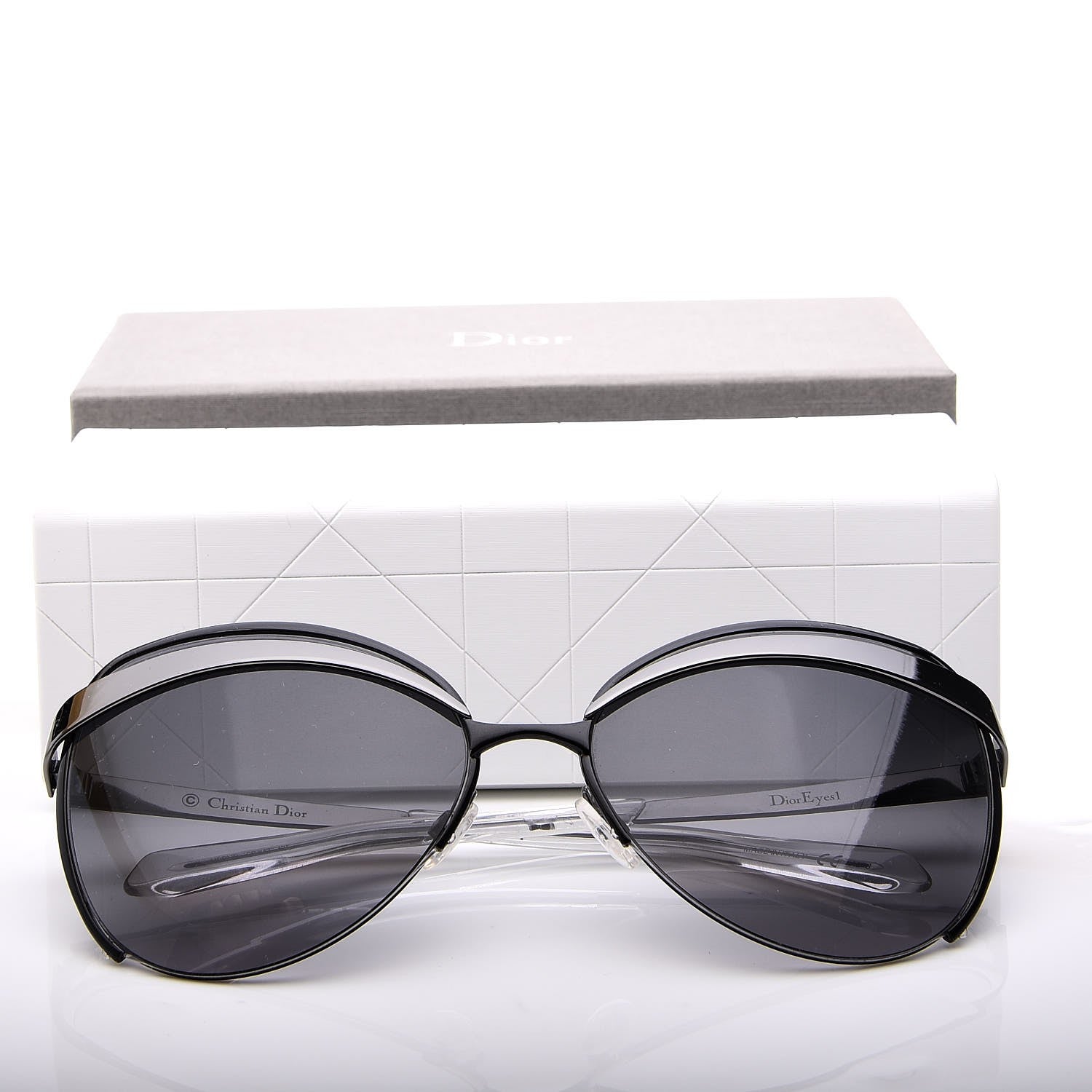 Christian Dior Ruthenium Dior Eyes 1 Sunglasses Black Gray 9 of 9