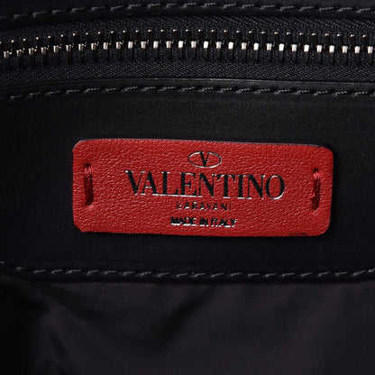 Valentino Garavani Shiny Canvas VLTN Messenger Bag Black 6 of 7