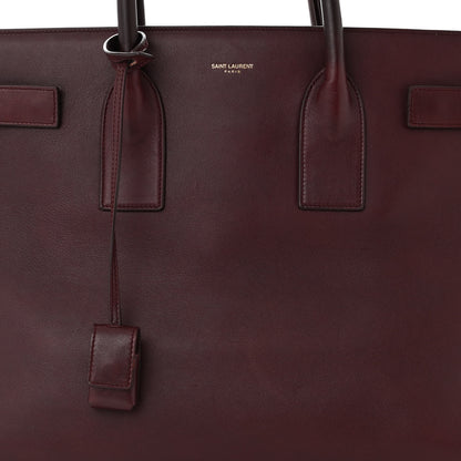 Saint Laurent Calfskin Large Sac de Jour Carryall Amarena 8 of 14