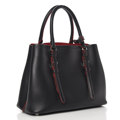 Prada City Calf Small Double Handle Tote Black 3 of 8