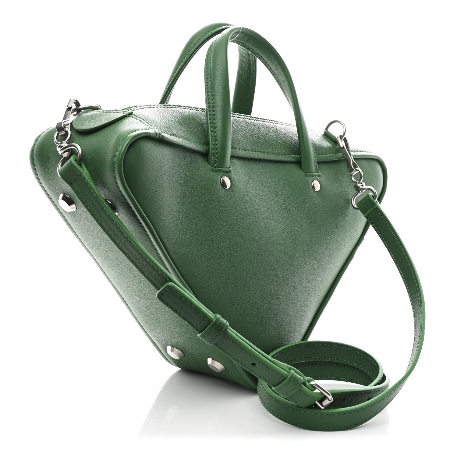 Balenciaga Shiny Day Calfskin Logo S Triangle Duffle Irlandais 3 of 10