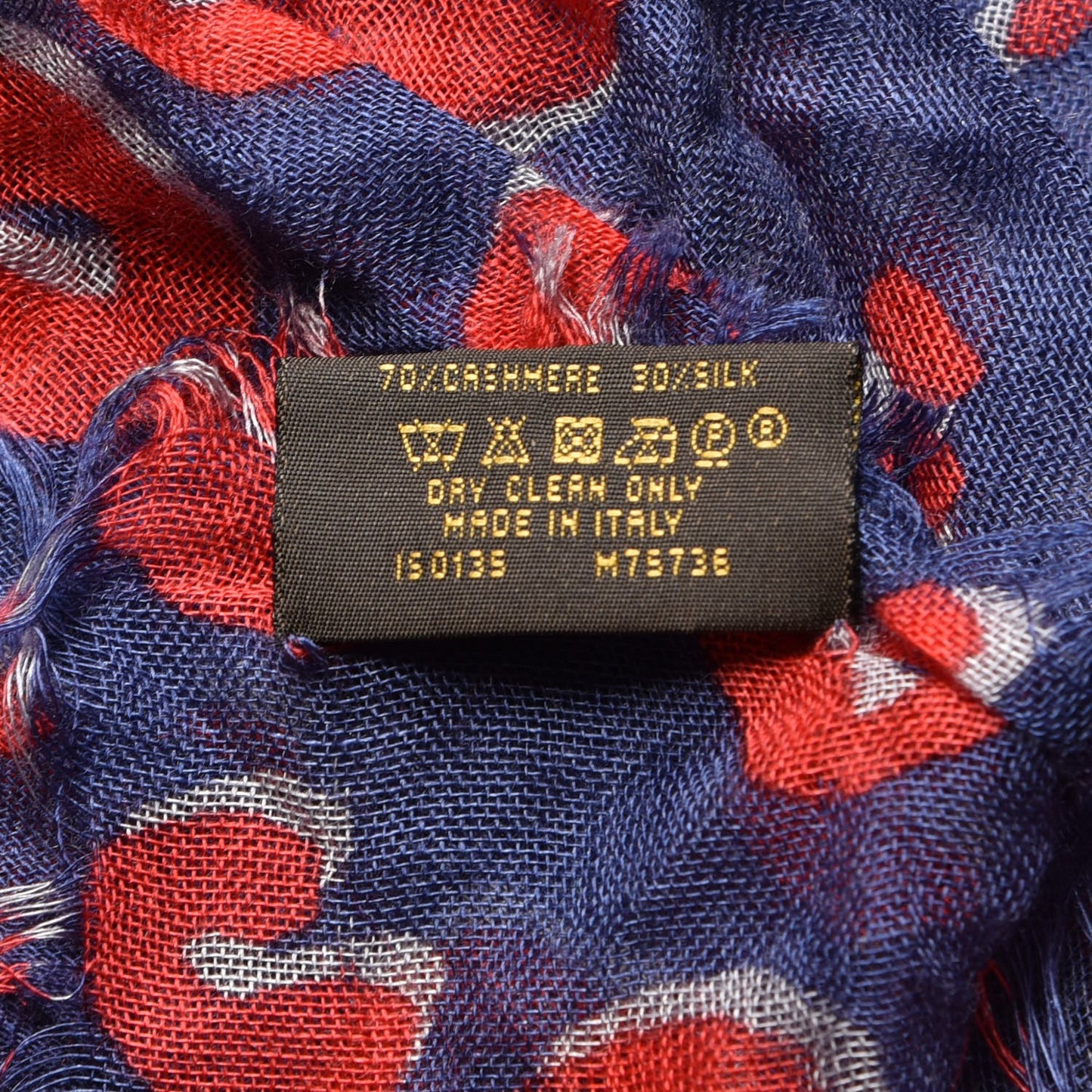 Cashmere Silk Sprouse Leopard Confetti Stole Denim