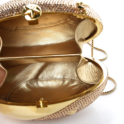 Judith Leiber Crystal Moon and Stars Minaudiere Clutch Gold 5 of 9