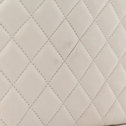 Chanel Calfskin Quilted Logo Flap Case White 9 of 11