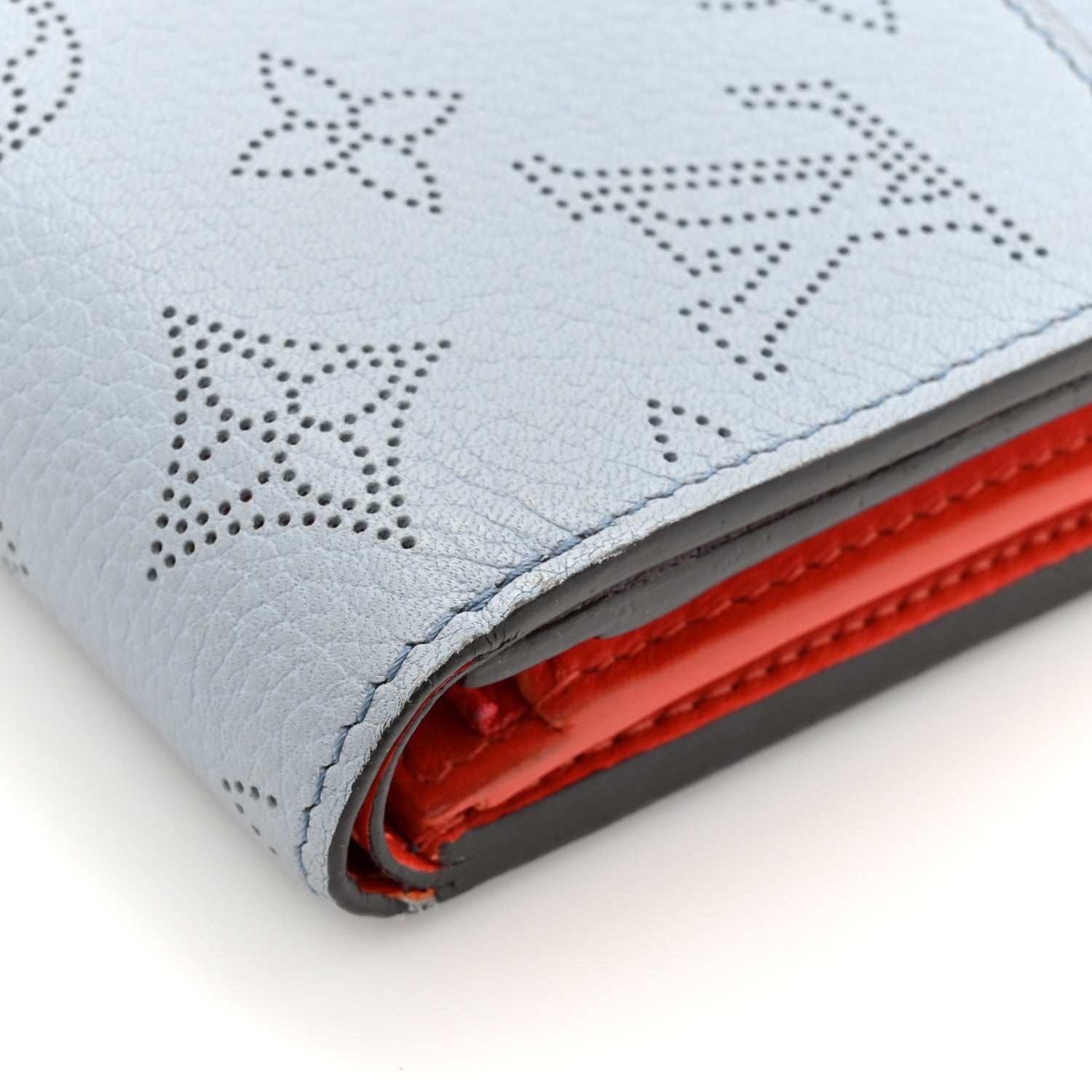 Louis Vuitton Mahina Iris Compact Wallet NM Blue Red 11 of 14