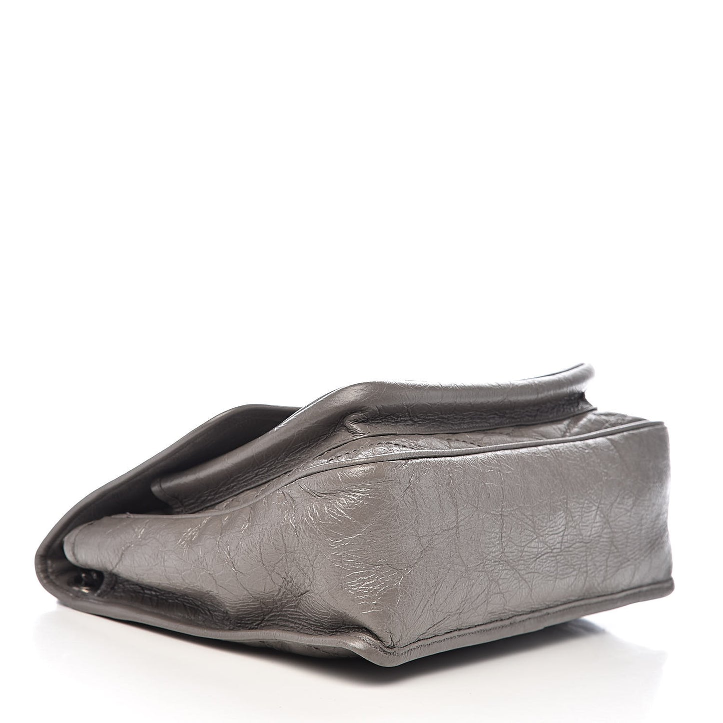 Crinkled Calfskin Matelasse Monogram Medium Niki Chain Satchel Fog