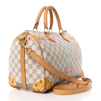 Louis Vuitton LOUIS VUITTON Damier Azur Summer Trunks Speedy Bandouliere 30 3 of 14