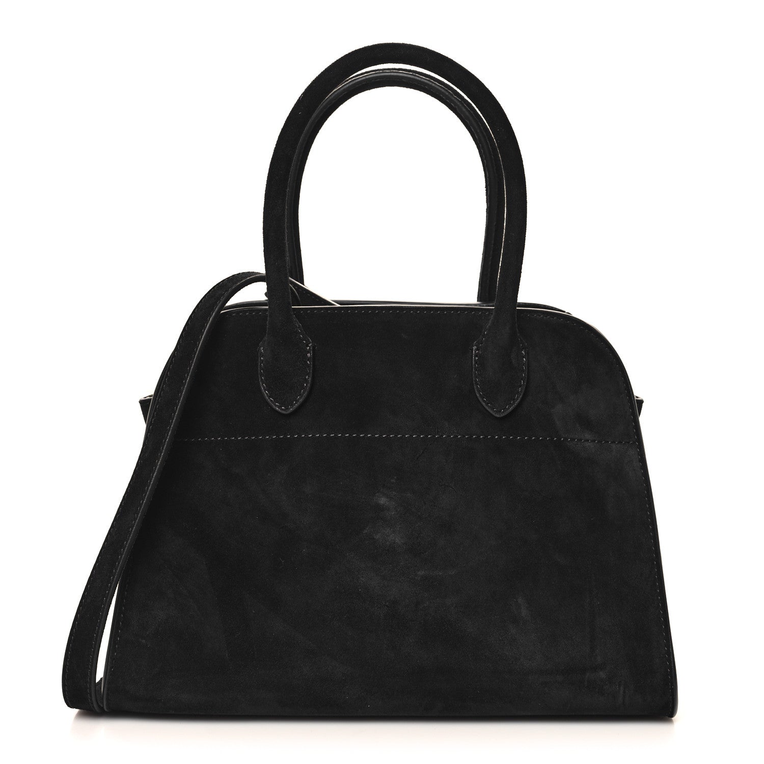 The Row Suede Soft Margaux 10 Bag Black 1 of 11