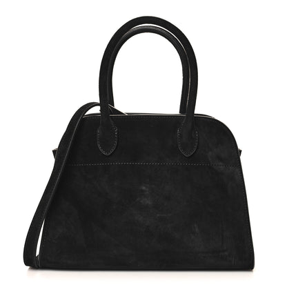 The Row Suede Soft Margaux 10 Bag Black 1 of 11