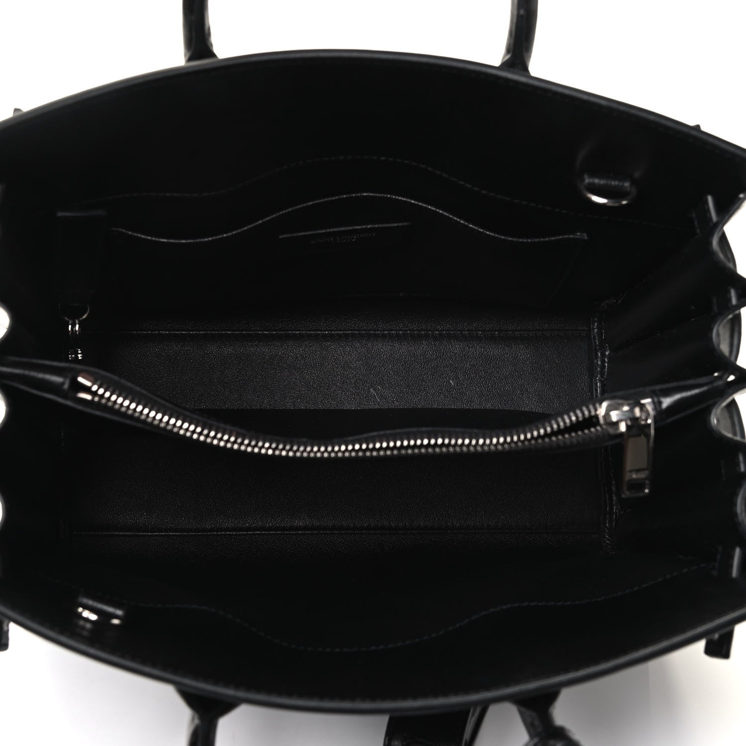 Saint Laurent Calfskin Baby Sac De Jour Black White 4 of 4