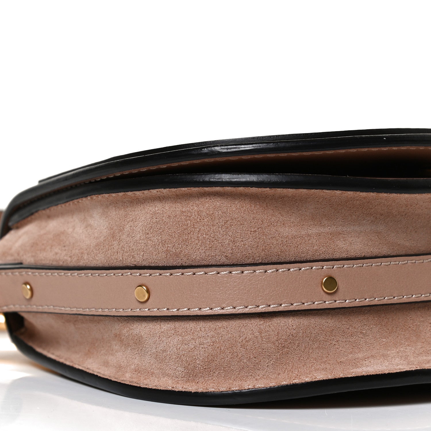 Chloe Calfskin Suede Small Nile Bracelet Bag Biscotti Beige 10 of 11