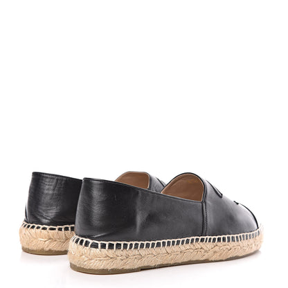 Chanel Lambskin CC Espadrilles 40 Black 4 of 12